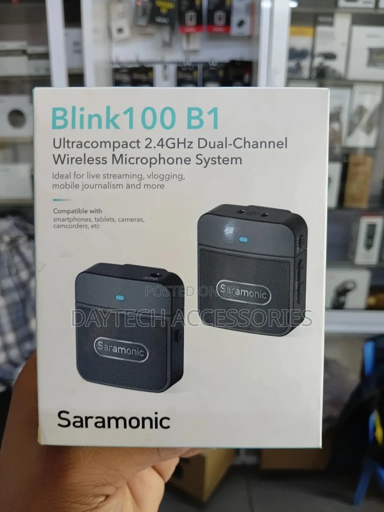 The Saramonic Blink100 B1 2.4ghz Wireless Microphone System