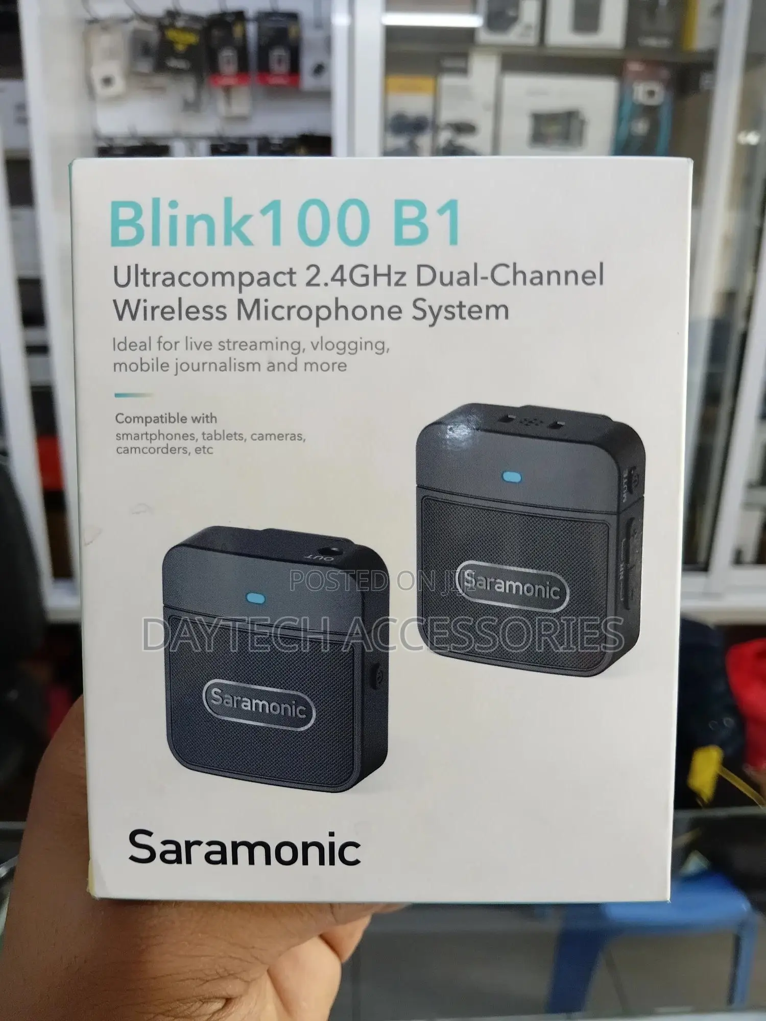 The Saramonic Blink100 B1 2.4ghz Wireless Microphone System