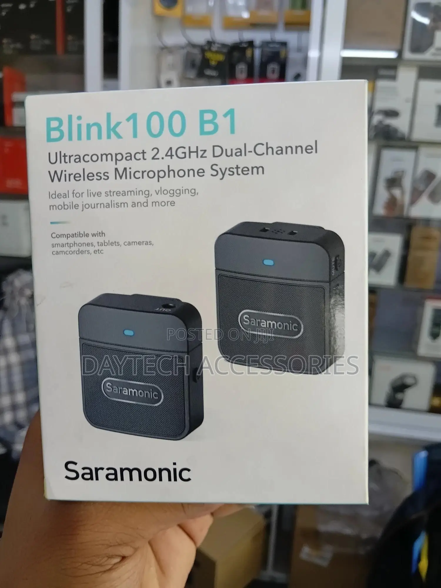 The Saramonic Blink100 B1 2.4ghz Wireless Microphone System