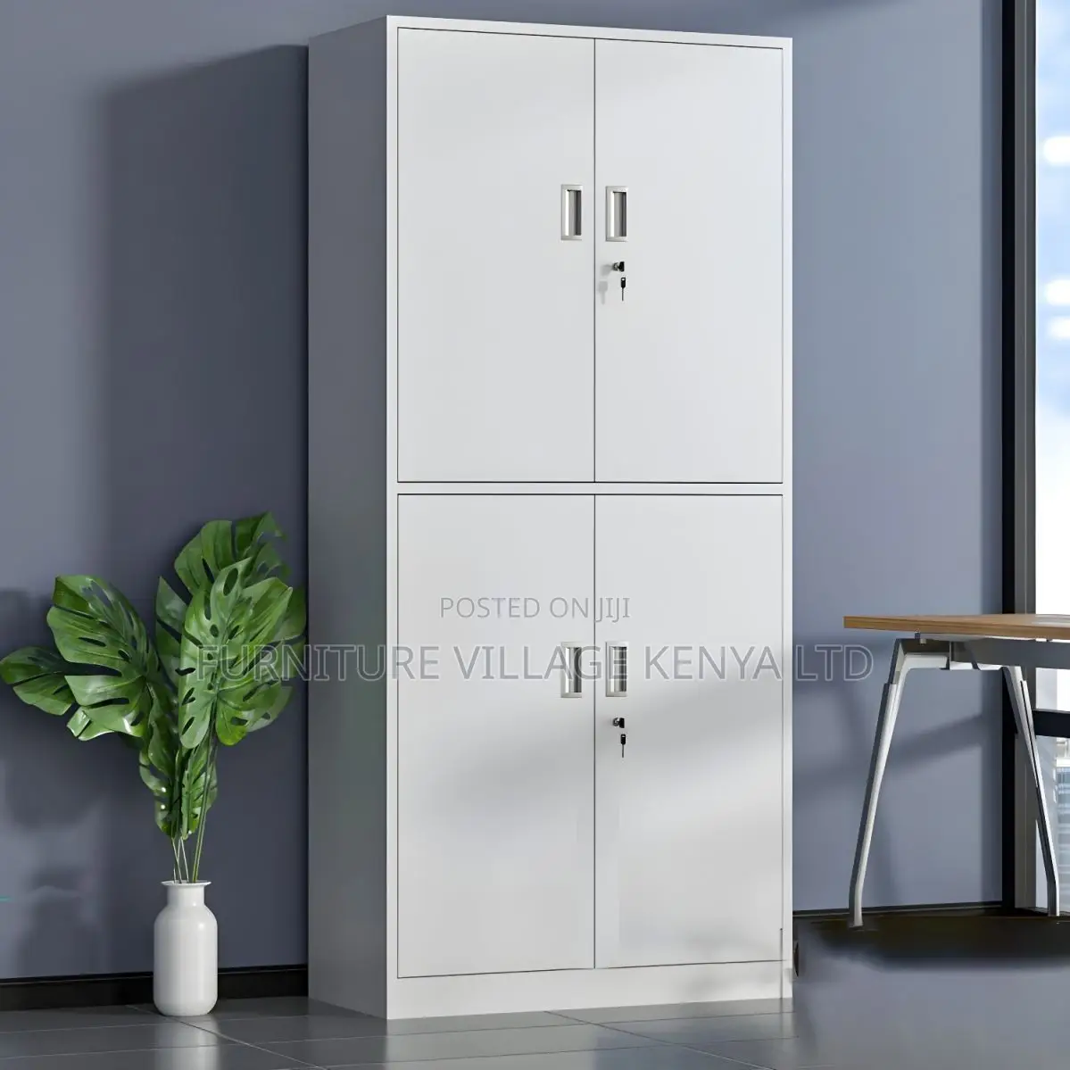 Office Cabinet; Modern 4-door Office Storage Cabinet