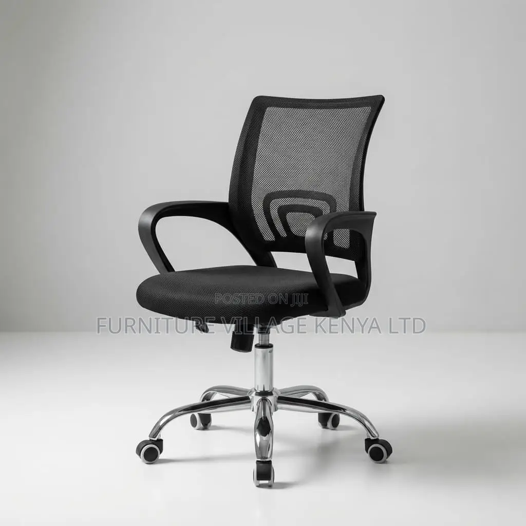 Office Chair; Clerical Medium-back Mesh Office Chair