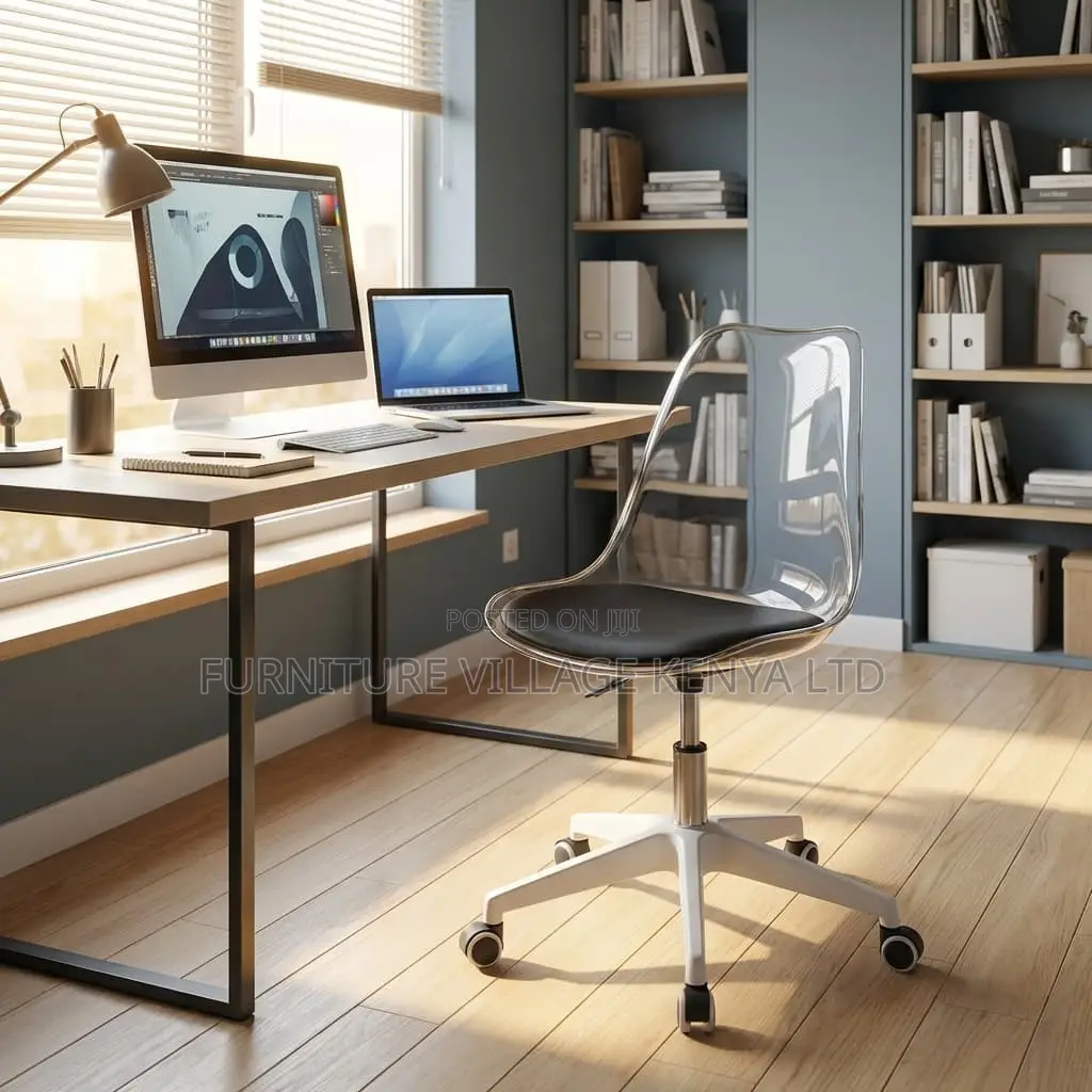 Office Chair; Swivel Padded Eames Home/Office Chair