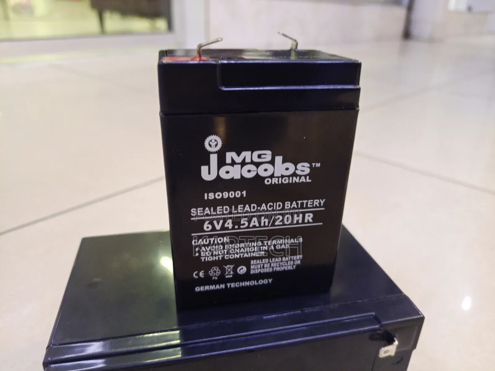 Mg Jacobs Original 6v 4.5ah 20hr Sla Battery – Long Lasting Power
