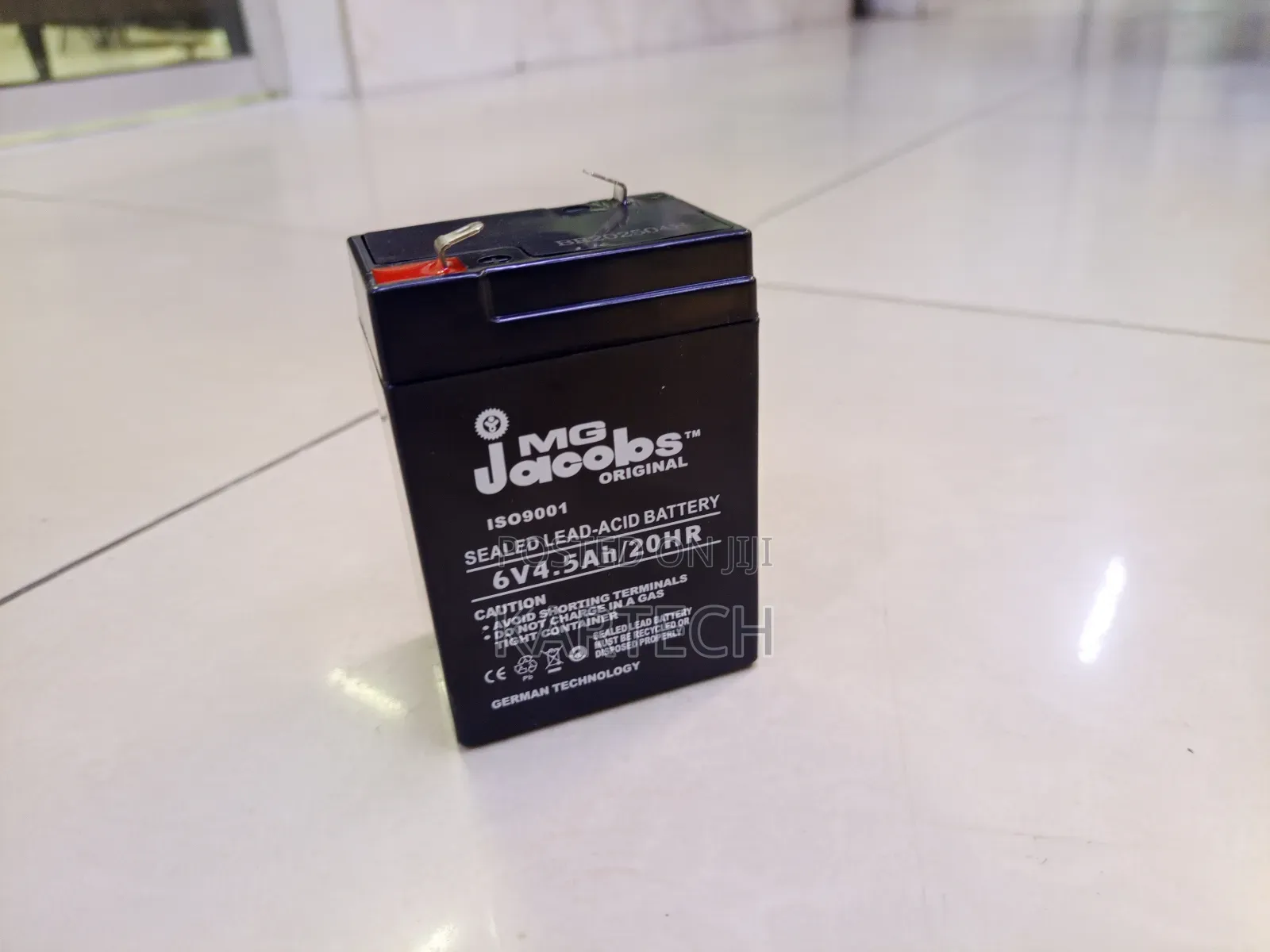 Mg Jacobs 6v 4.5ah 20hr Sealed Lead Acid Battery