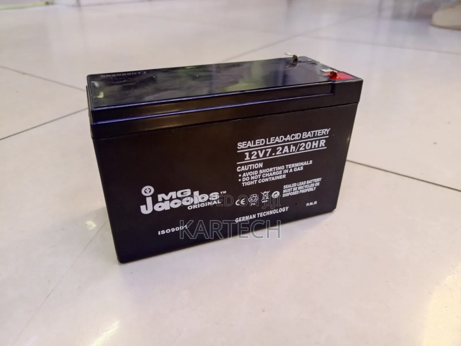 Mg Jacobs 12v 7.2ah Sealed Lead Acid Rechargeable Battery