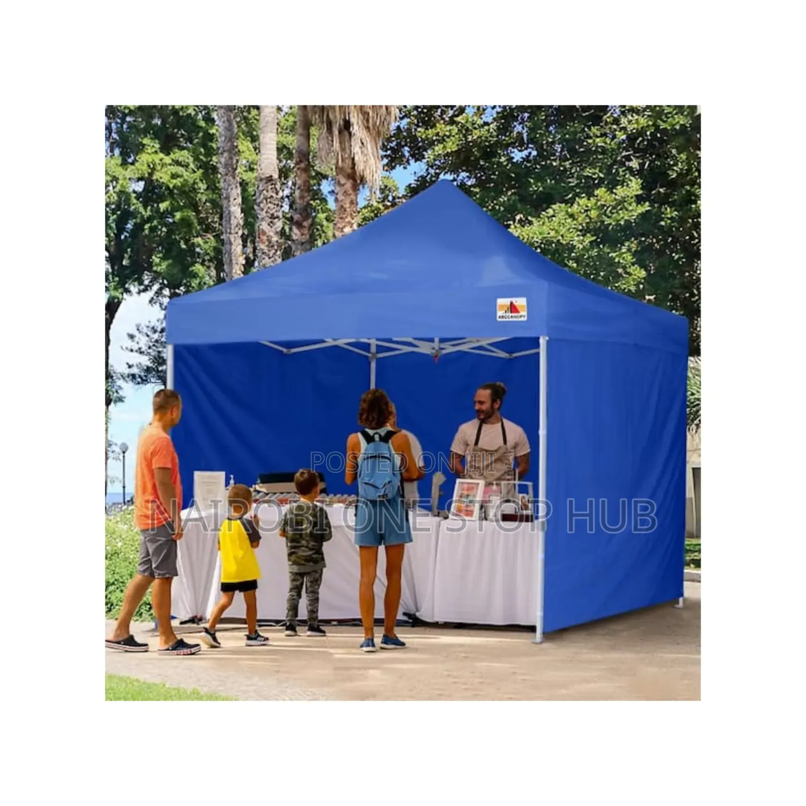 2m×2m Canopy Tent Gazebo Blue Tent