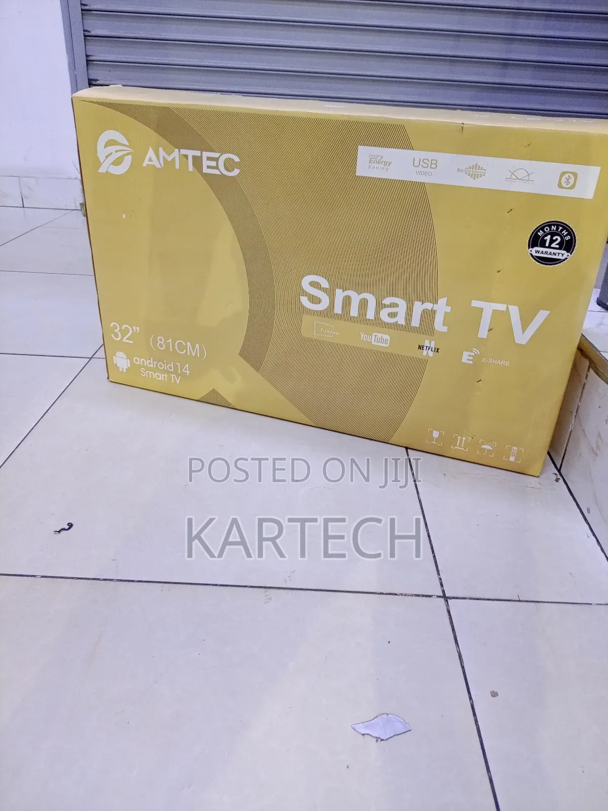 Amtec 32-Inch Android 14 Smart Tv