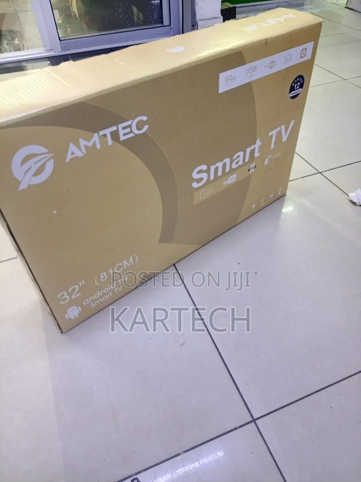 Amtec 32-Inch Android 14 Smart Tv With Bluetooth