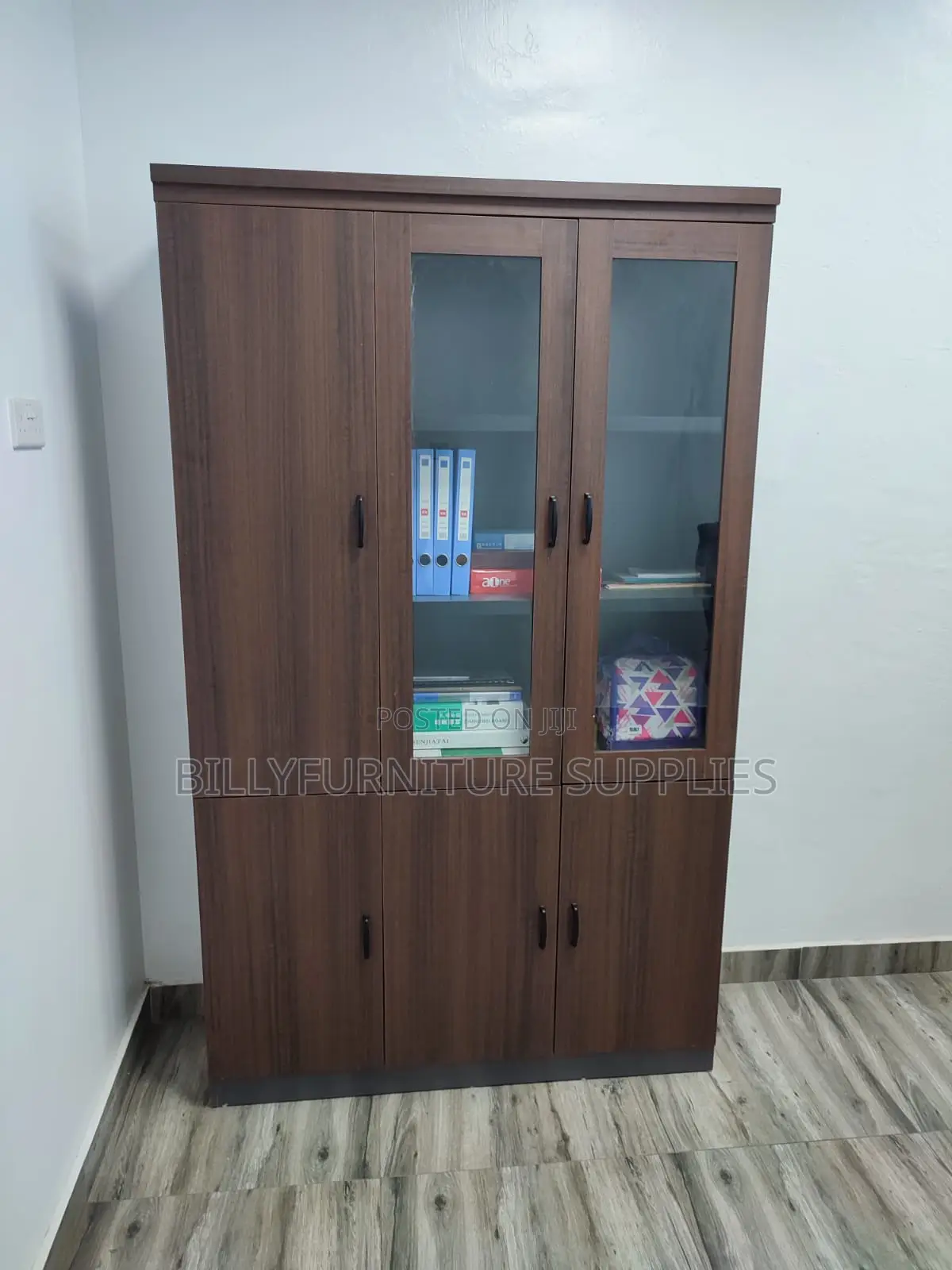 3 Door Wooden File Cabinet