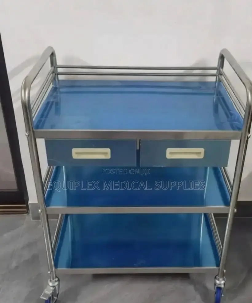 New Dressing Trolley With 2 Shelves and 2 Drawers
