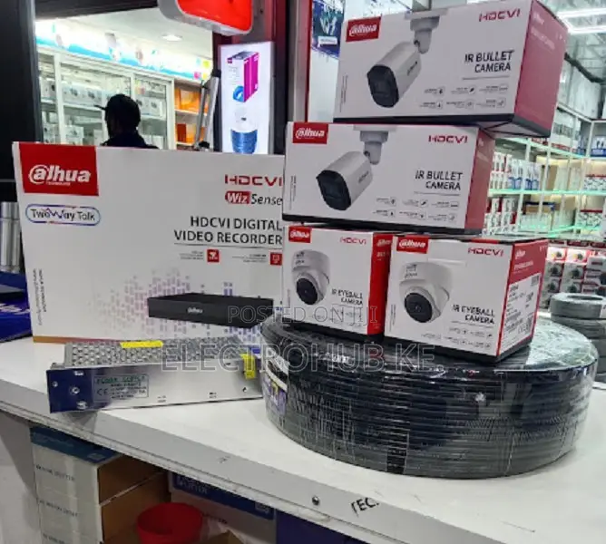 Dahua Complete Package 4 Cameras Surveillance Cctv