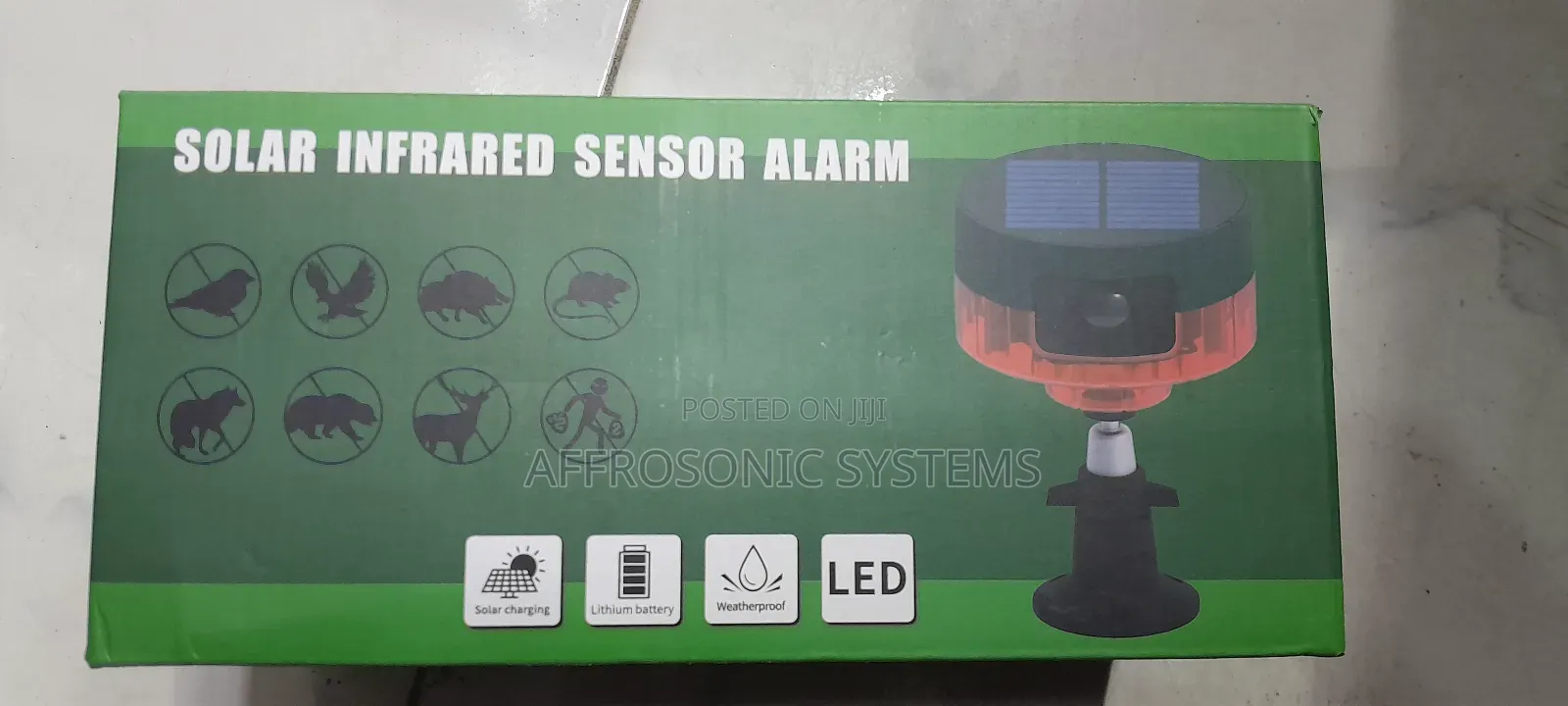 Solar Infrared Sensor Alarm