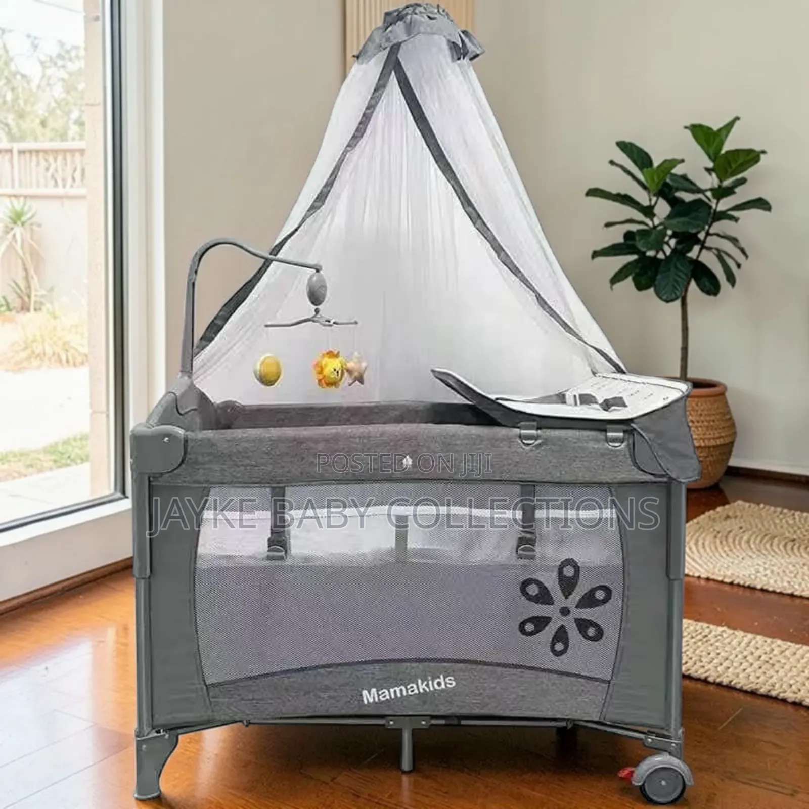 Baby Co-Sleeper Bedside Cot Playpen With Bassinet
