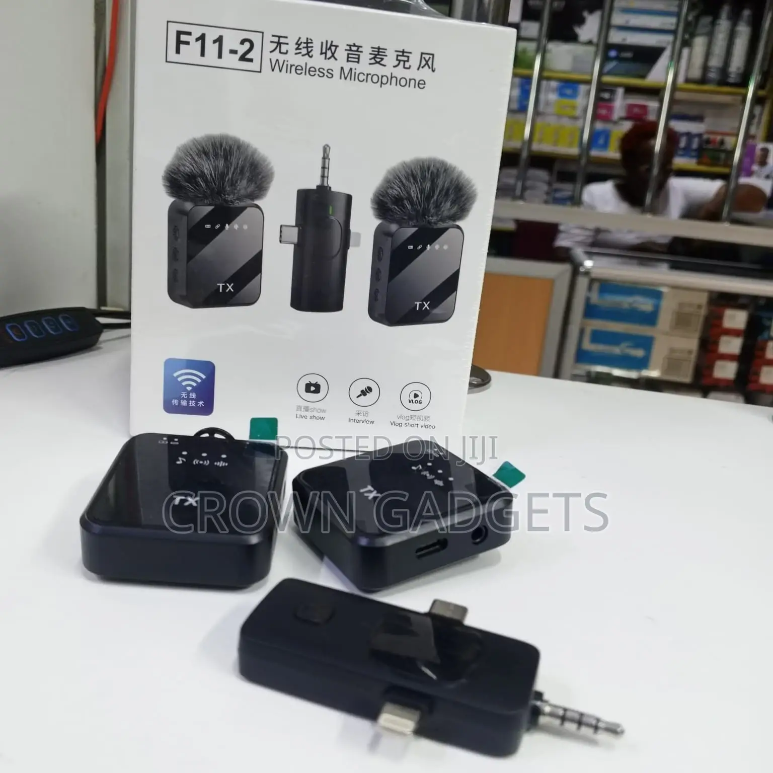 F11-2 Lavalier Mic Wireless System With 8h Battery