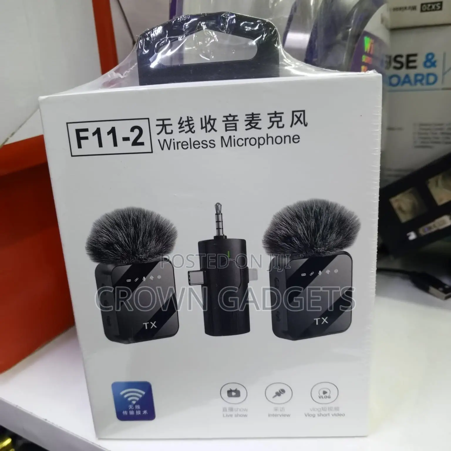F11-2 Lavalier Mic Wireless System With 8h Battery