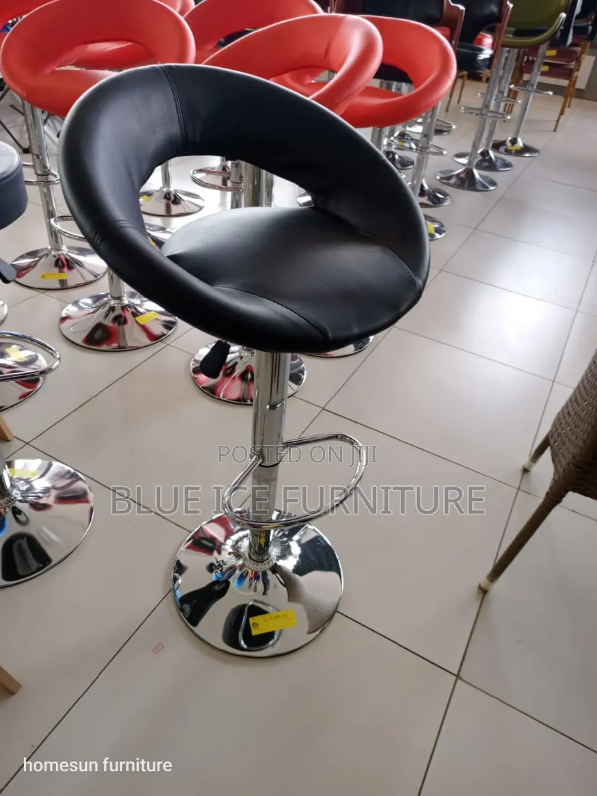 Upholstery Leather Stool