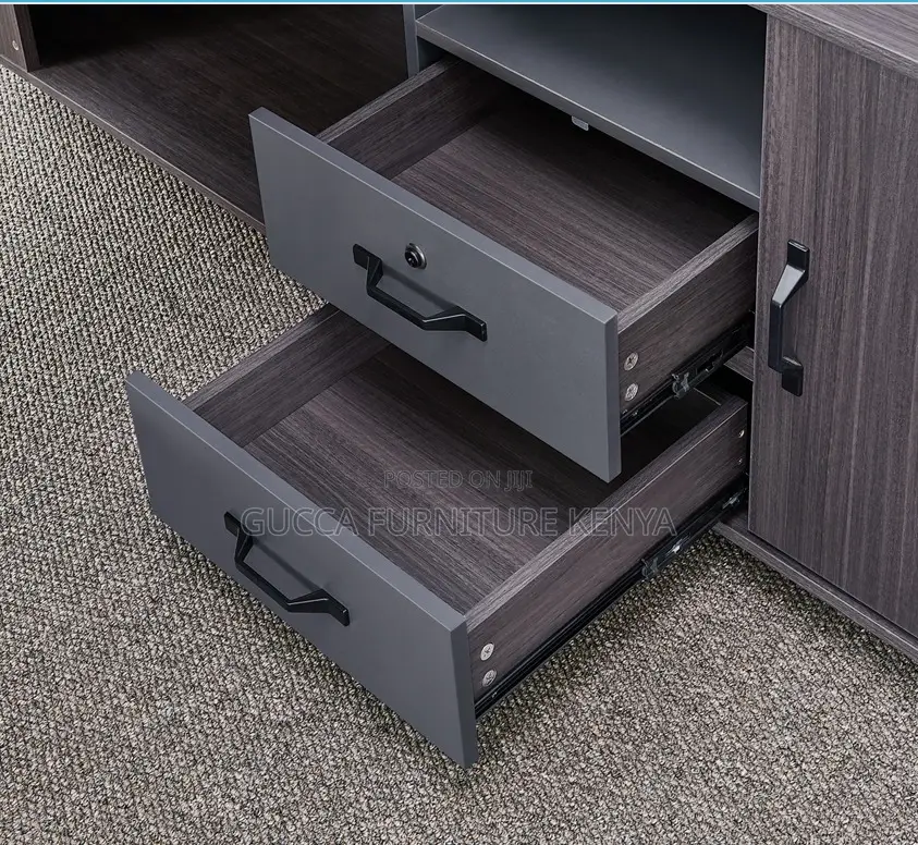 180cm Executive Imported L-shaped Office Desk