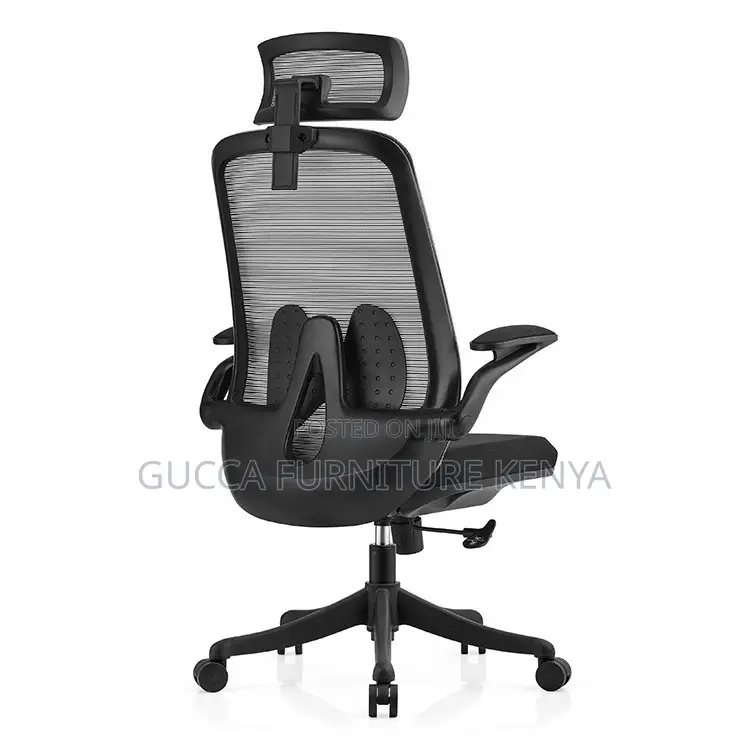 High-back Ergonomic Office Chair With Flip Armrest
