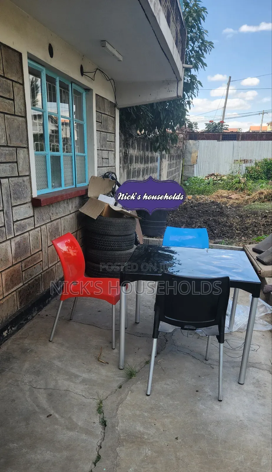 3 Bruno Plastic Chairs With Premium Plastic Table Set