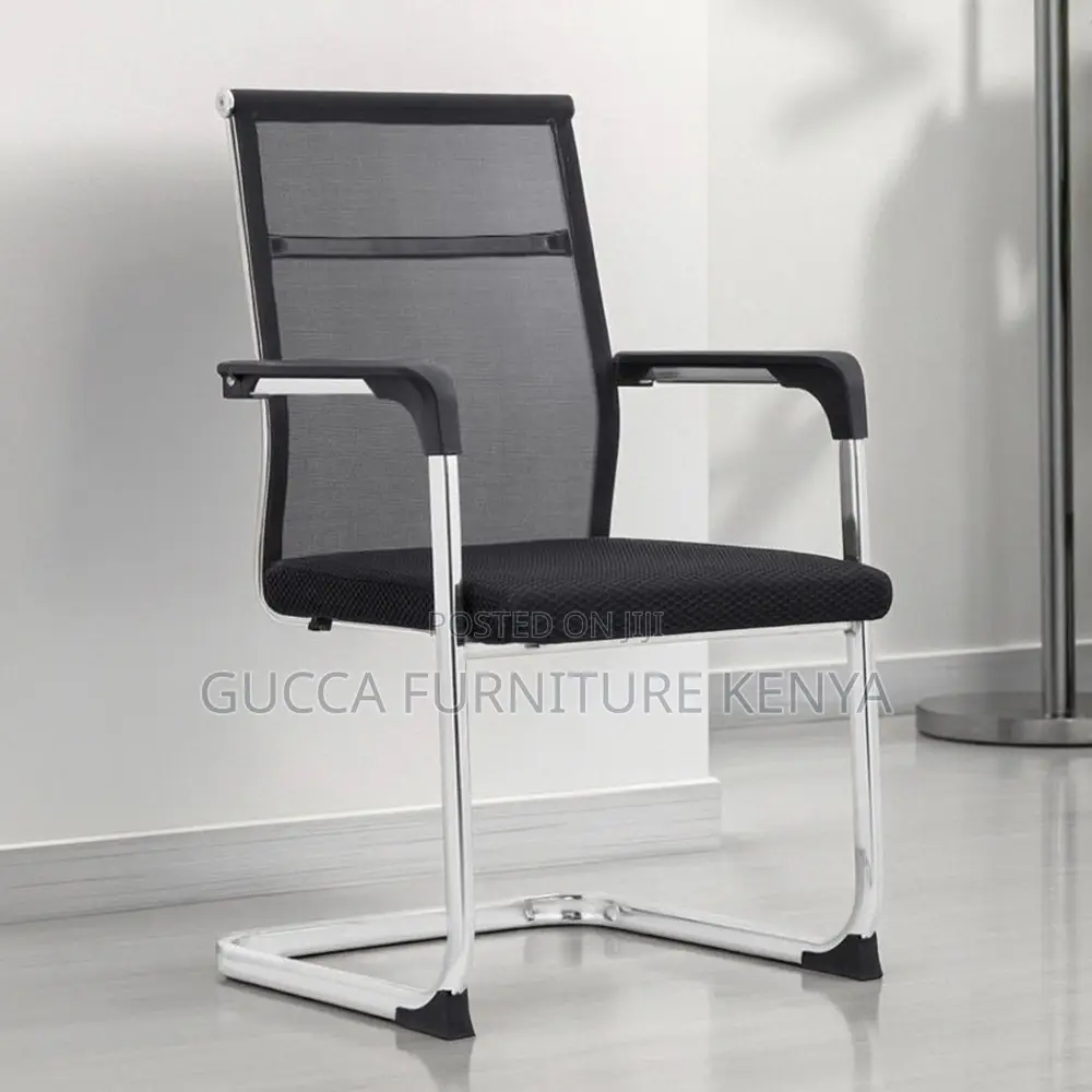 Ergonomic Mid-back Mesh Reception Chair