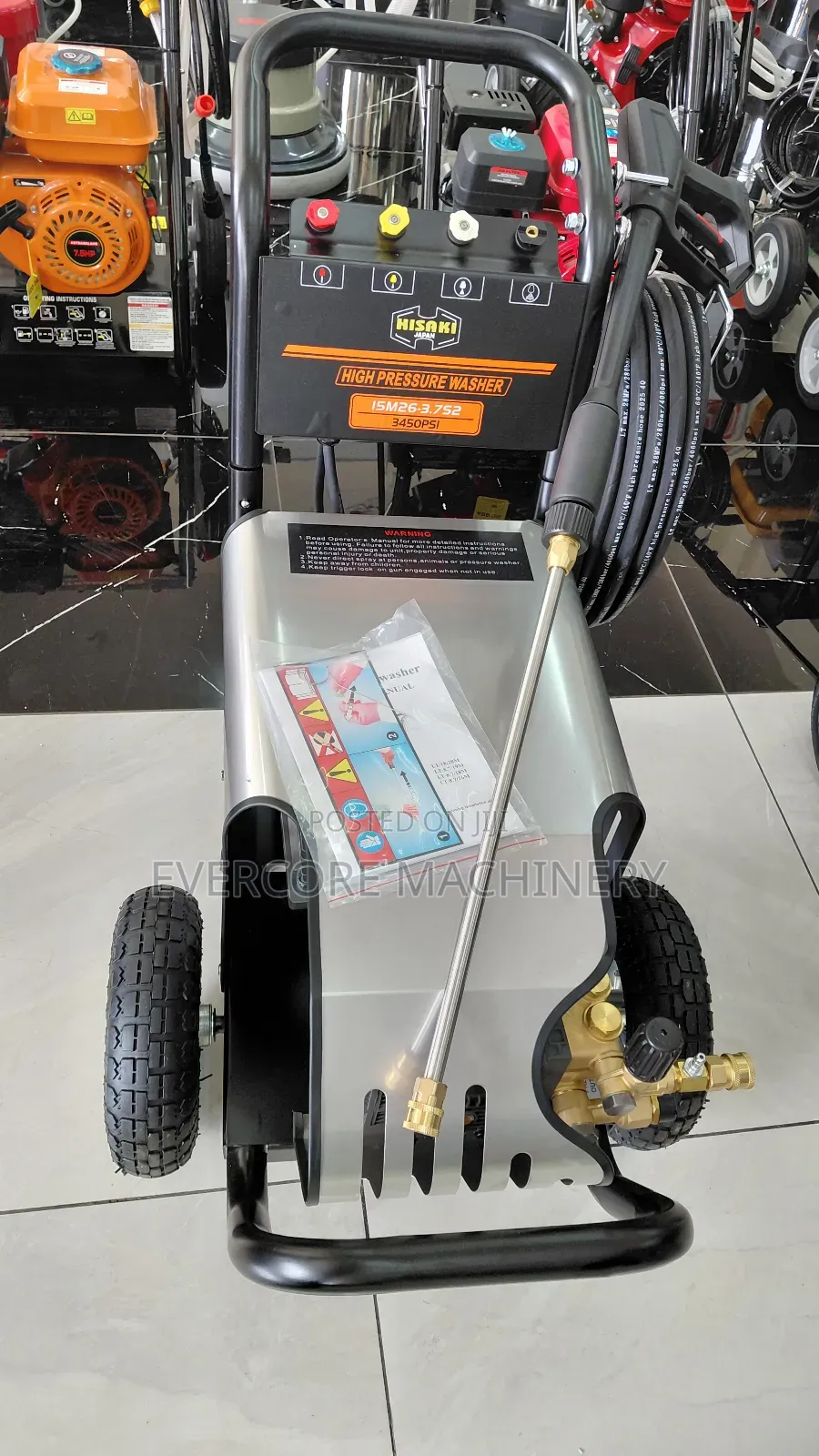 Hisaki Japan 3450psi Electric Highpressure Washer Machine.