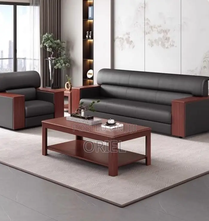 Office Coffee Tables; Mahogany Office Lobby Center Table
