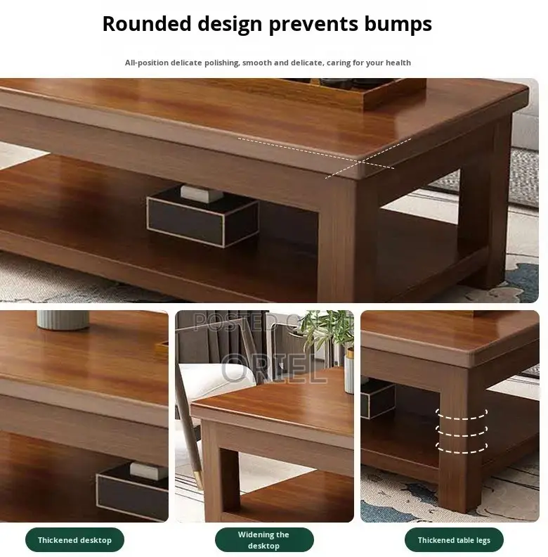Office Coffee Tables; Mahogany Office Lobby Center Table