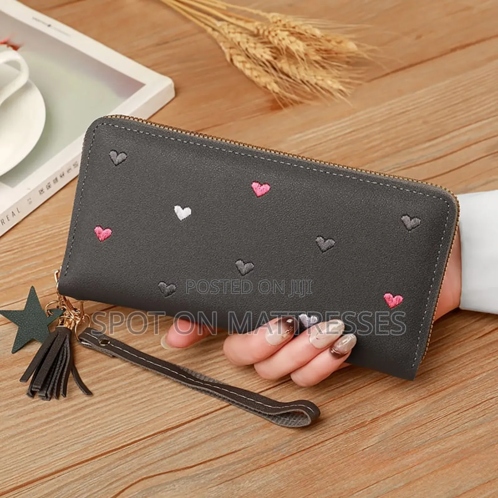 Ladies Stylish Wallets. Colours Pink, Grey, Black. Delivery Available