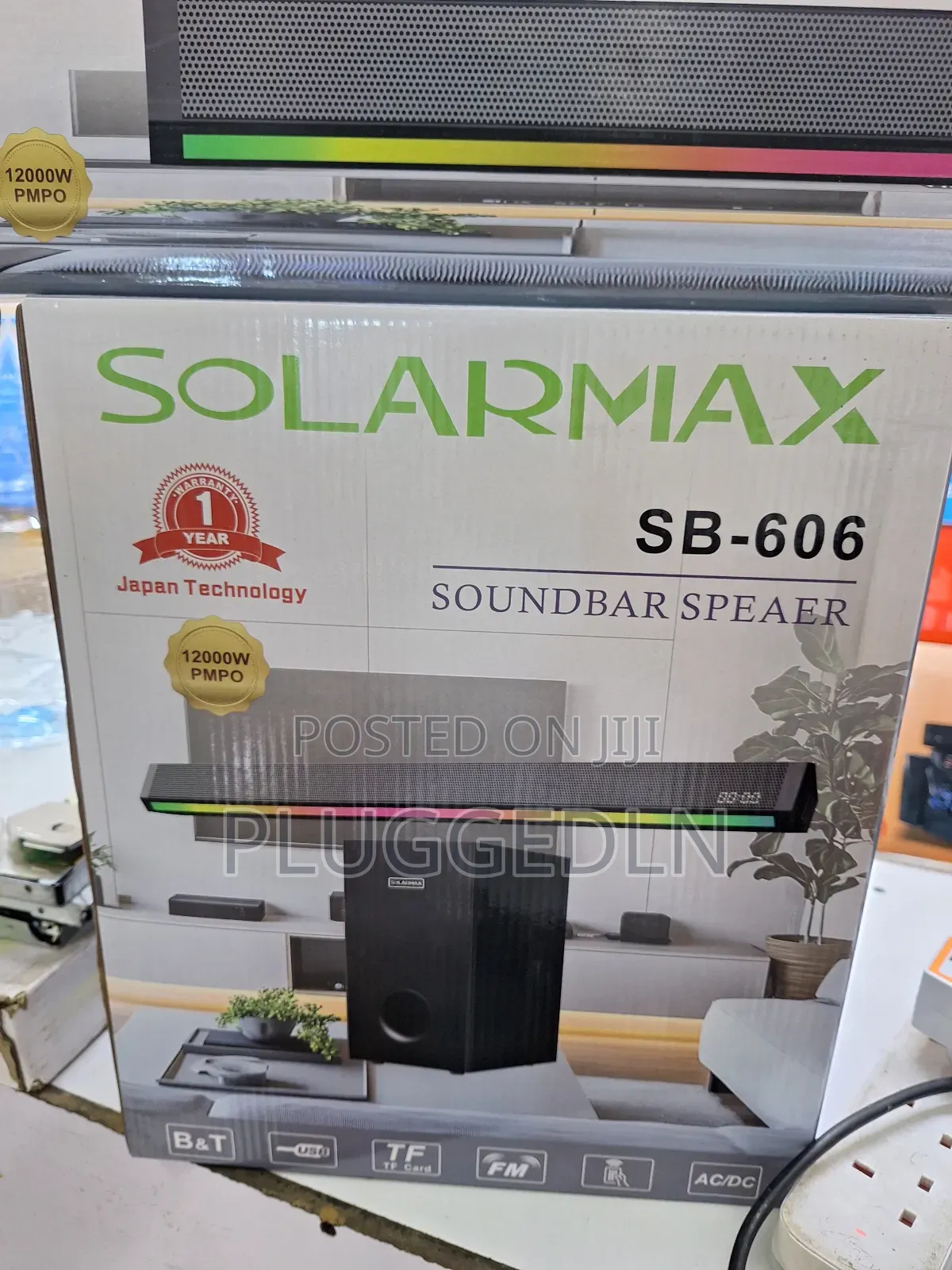 Solarmax Sb-606 2.1 Channel Soundbar Multimedia Speaker System.