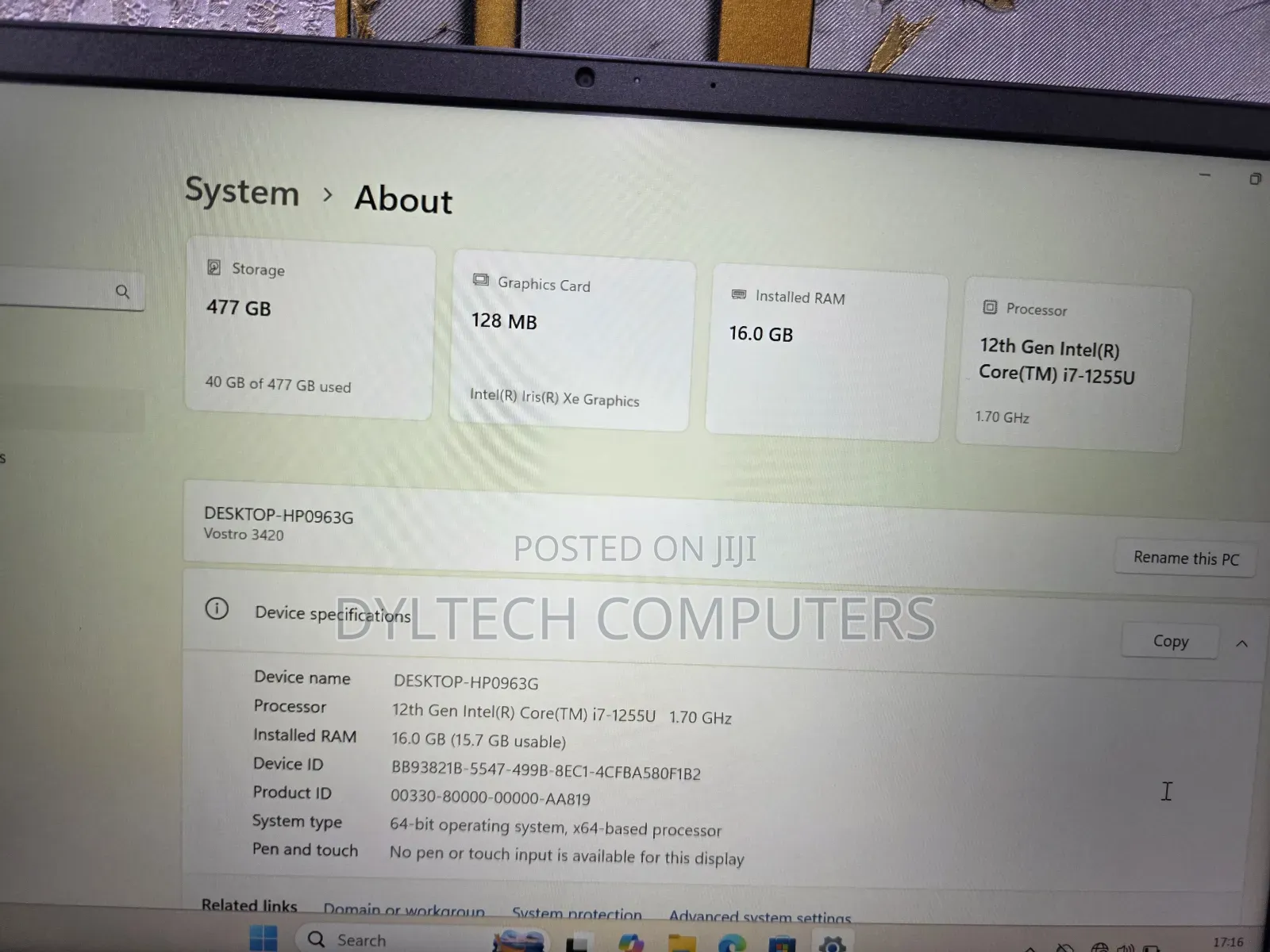 Laptop Dell Vostro 3400 16GB Intel Core i7 SSD 512GB