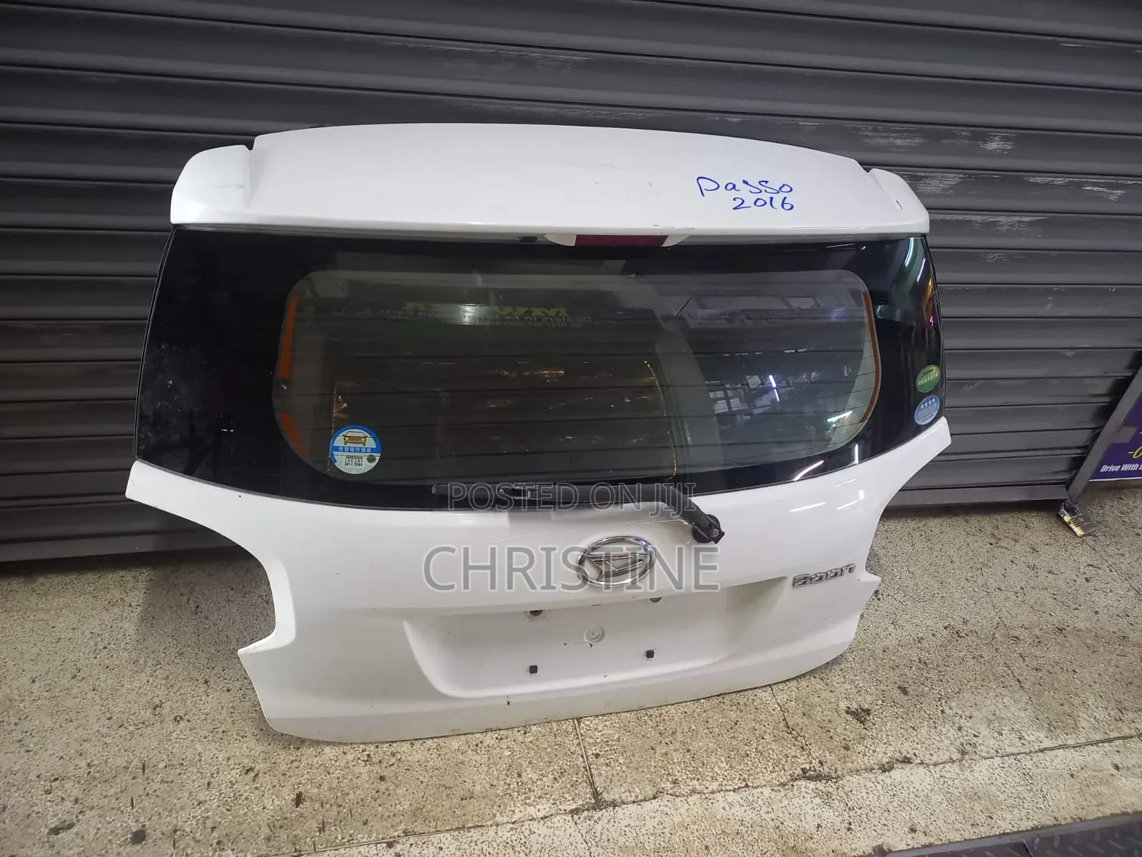 Toyota Passo 2016 Boot /Tailgate Complete