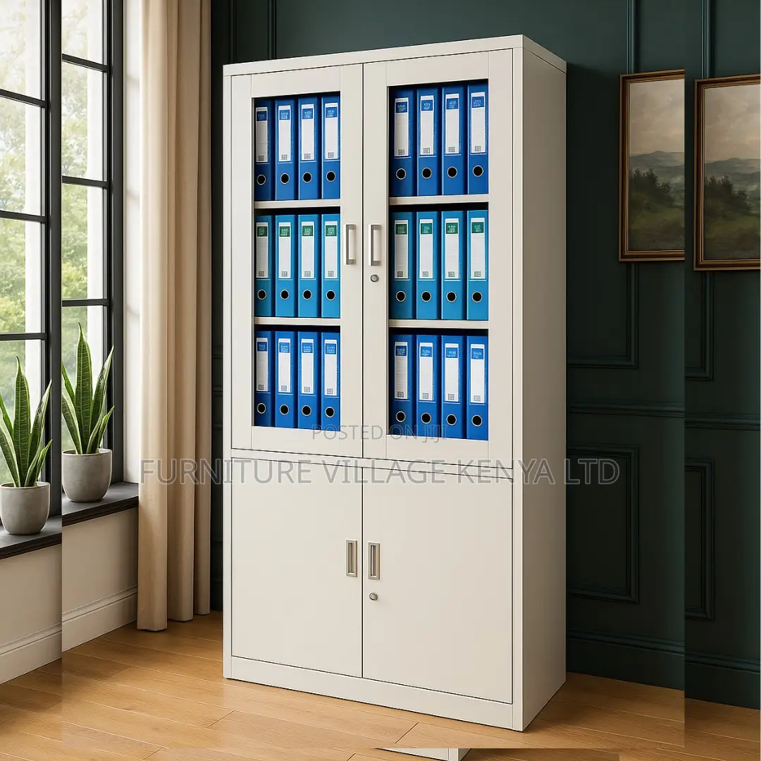 Office Cabinet; 2-door Metallic Office Cabinet