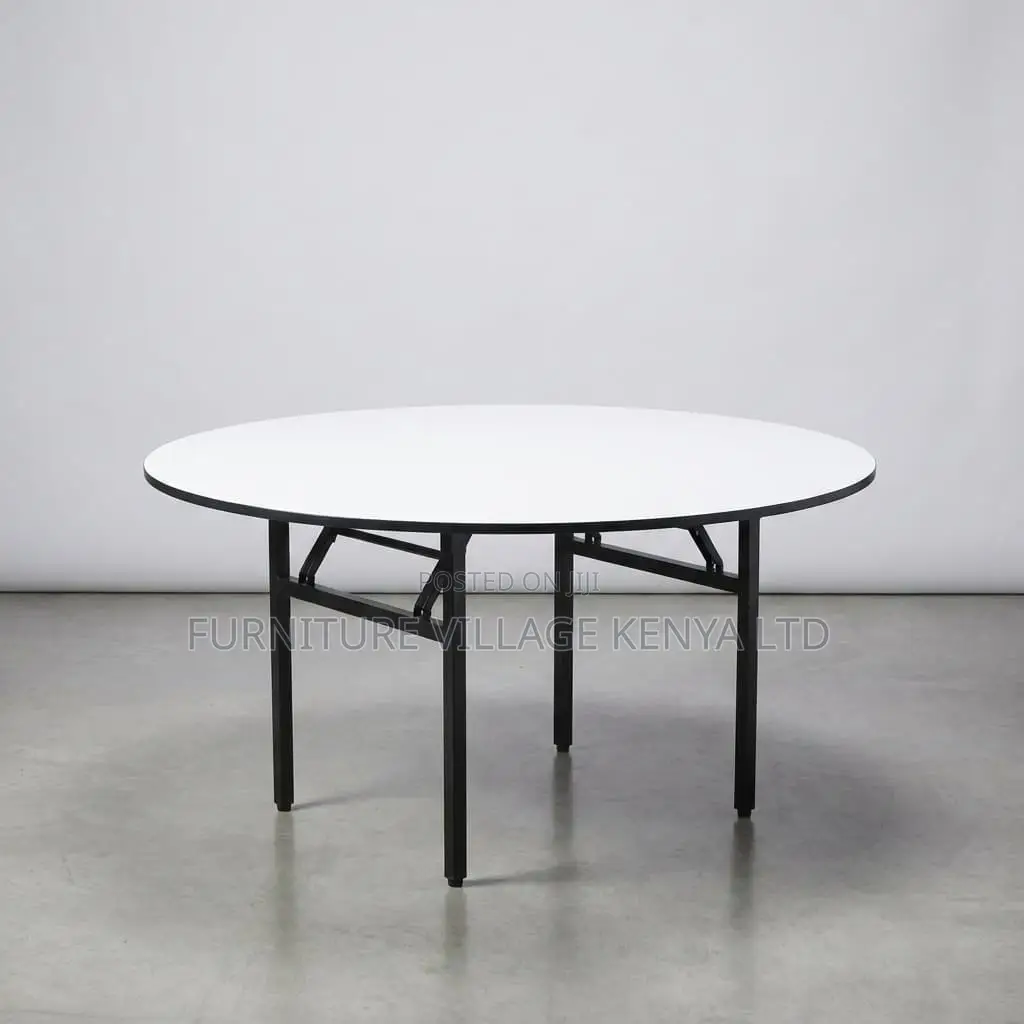 Office Table; Multi-purpose Round Folding Table