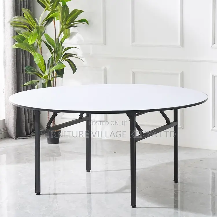 Office Table; Multi-purpose Round Folding Table