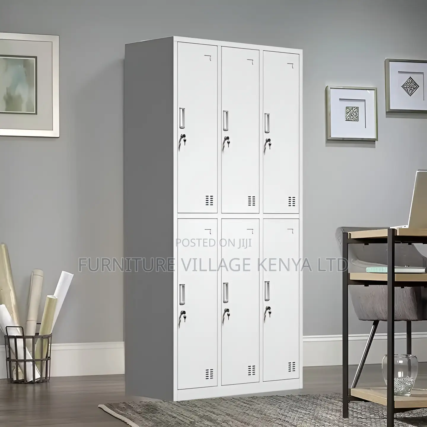 Office Cabinet; 6 Doors Metal Locker Storage Cabinet