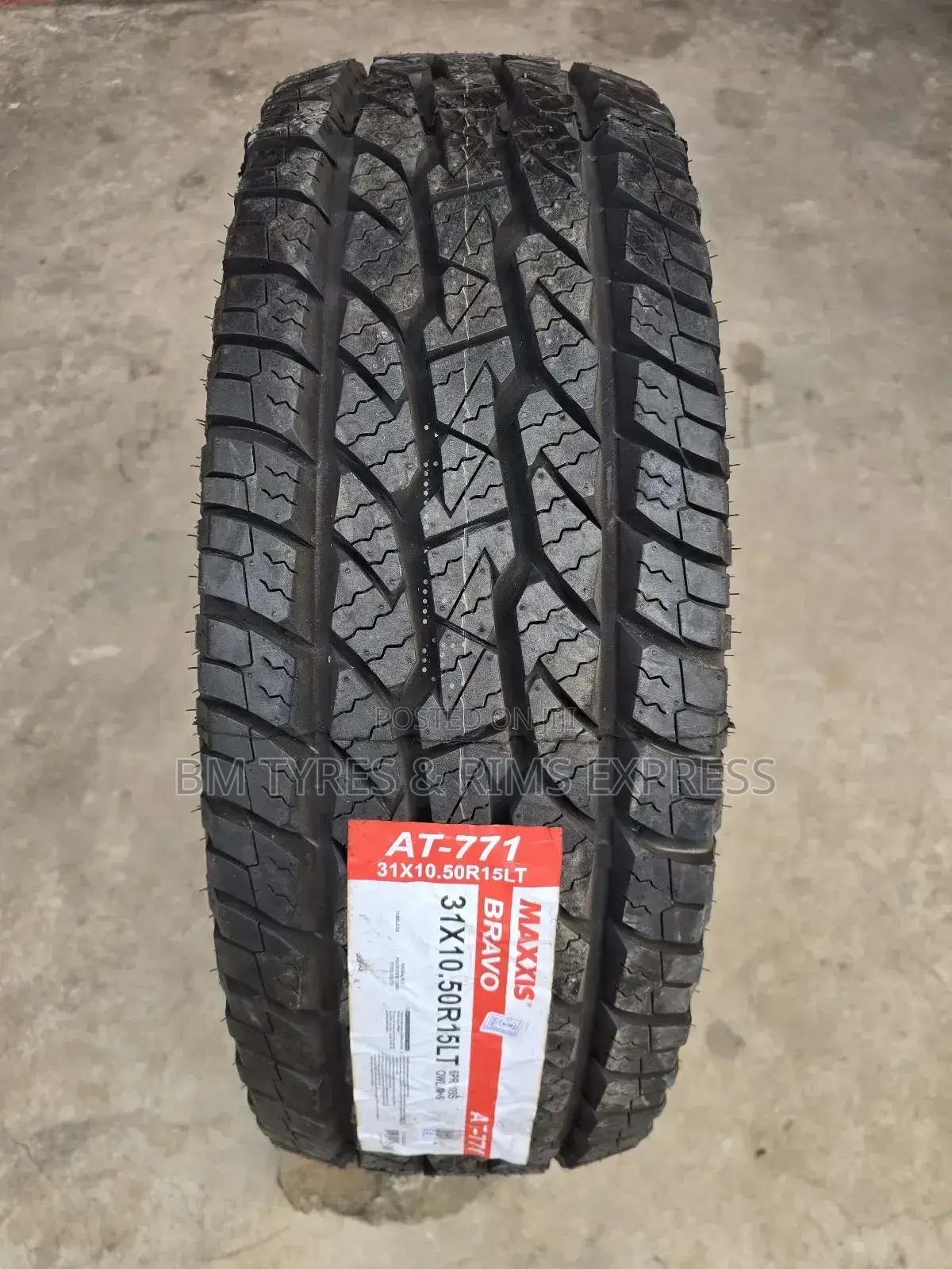 31x10.50r15 Maxxis Tyres (A/T 771).All Terrein.