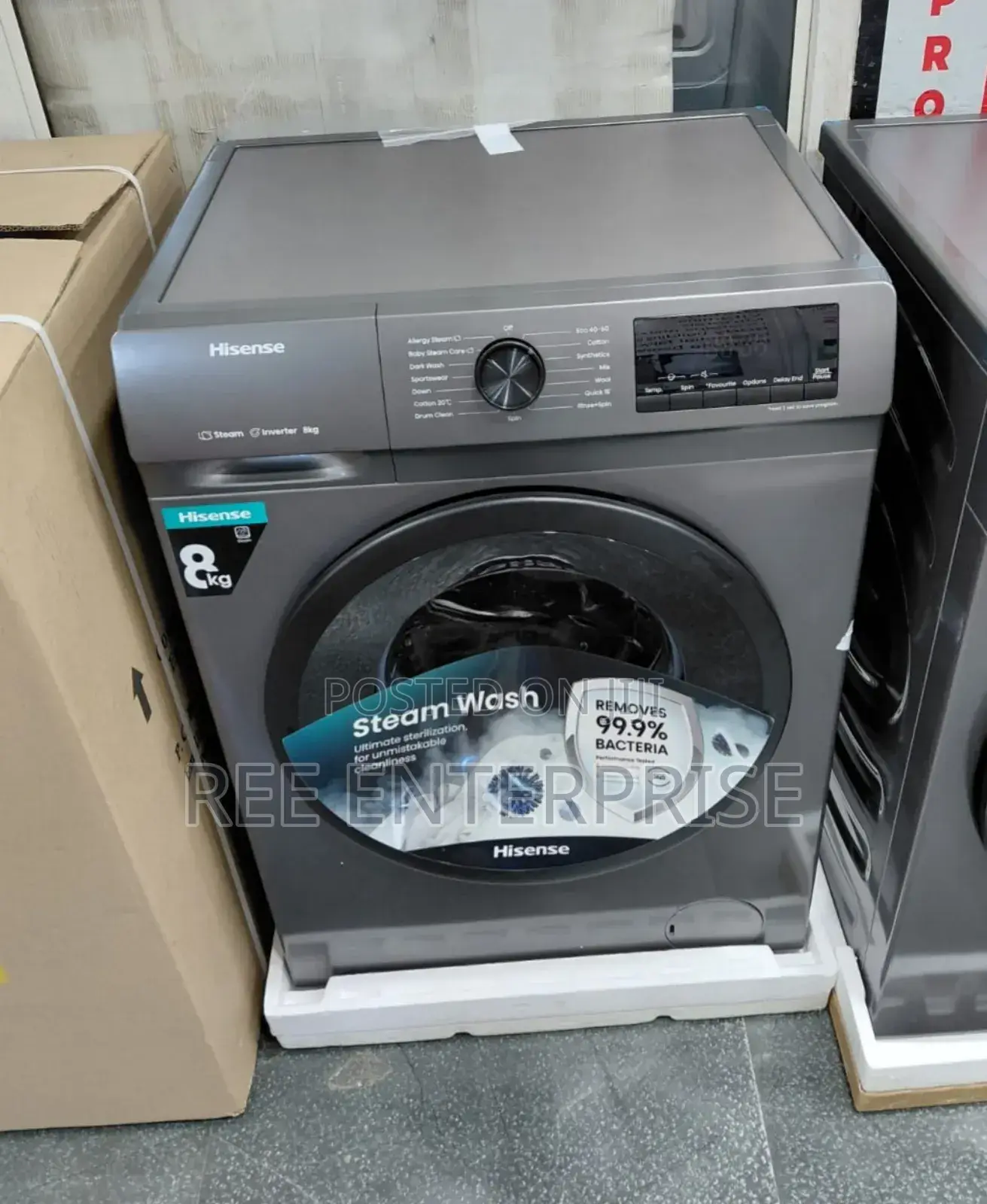 8kg Hisense  Front Load * Wash And Spin Washing Machine*