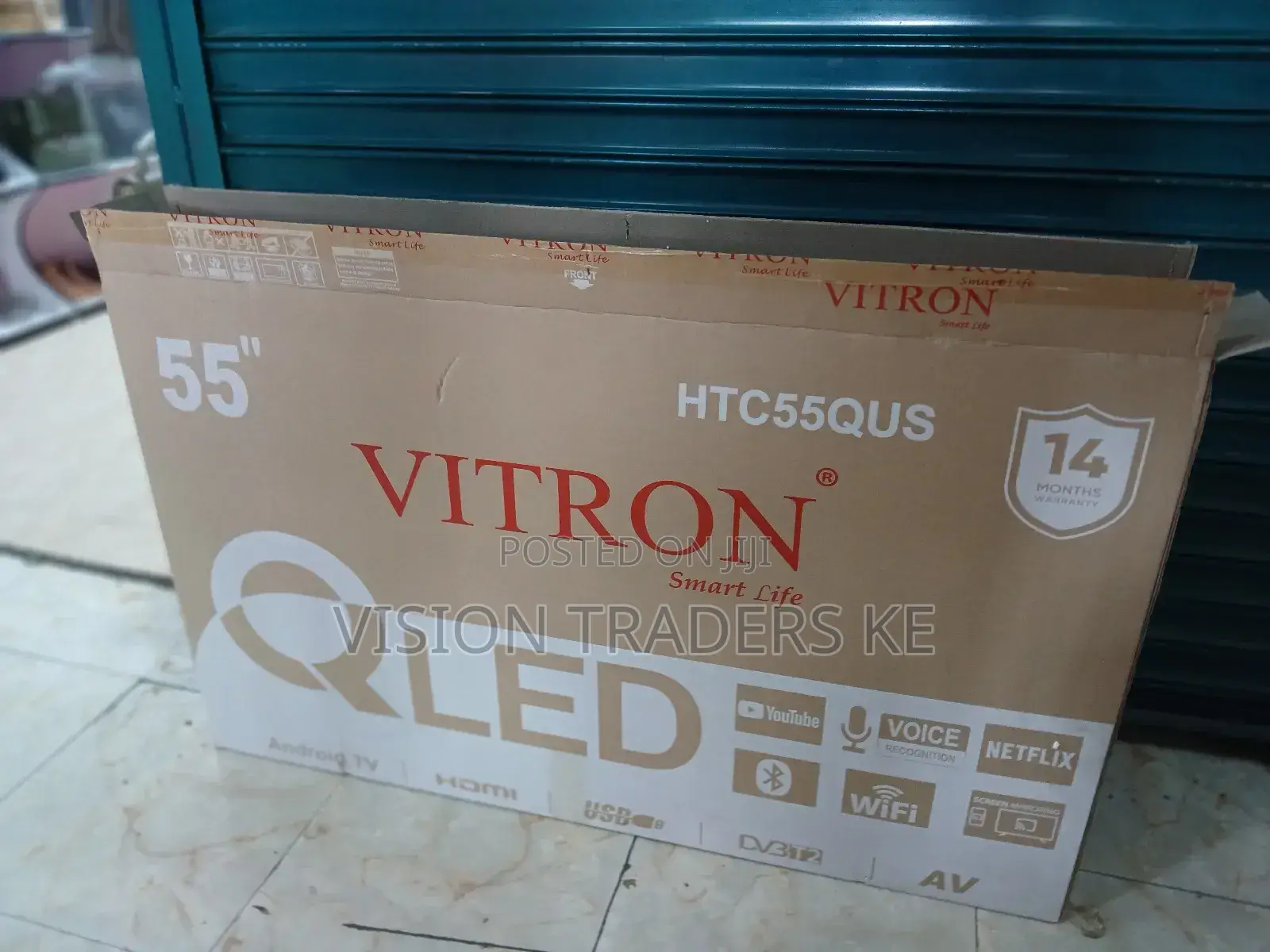 Vitron Htc55qus 55inch Smart Android Qled Frameless Tv With Bluetooth