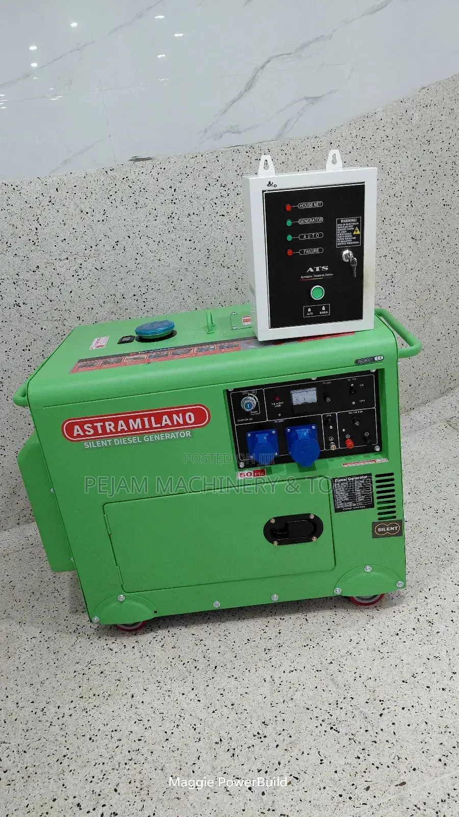 12kva Astramilano Silent Diesel Generator Amd1200s