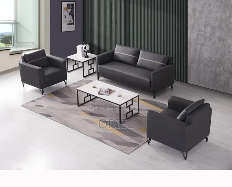 Modern Office Sofa : Upholstered Office 5-Seater Sofa-Set