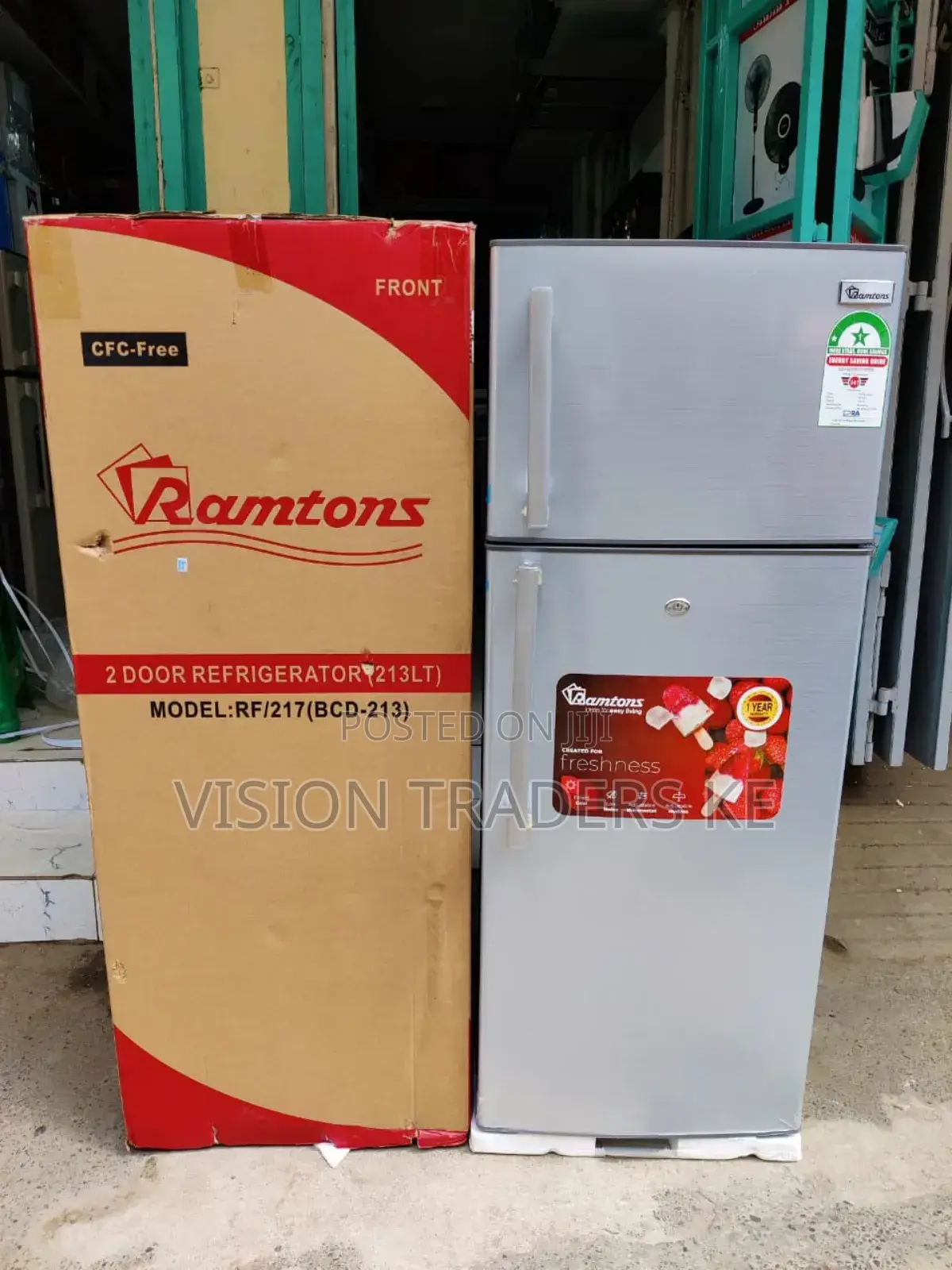 Ramtonsrf/217 213ltrs Fridge Double Door Fridge Refrigerator