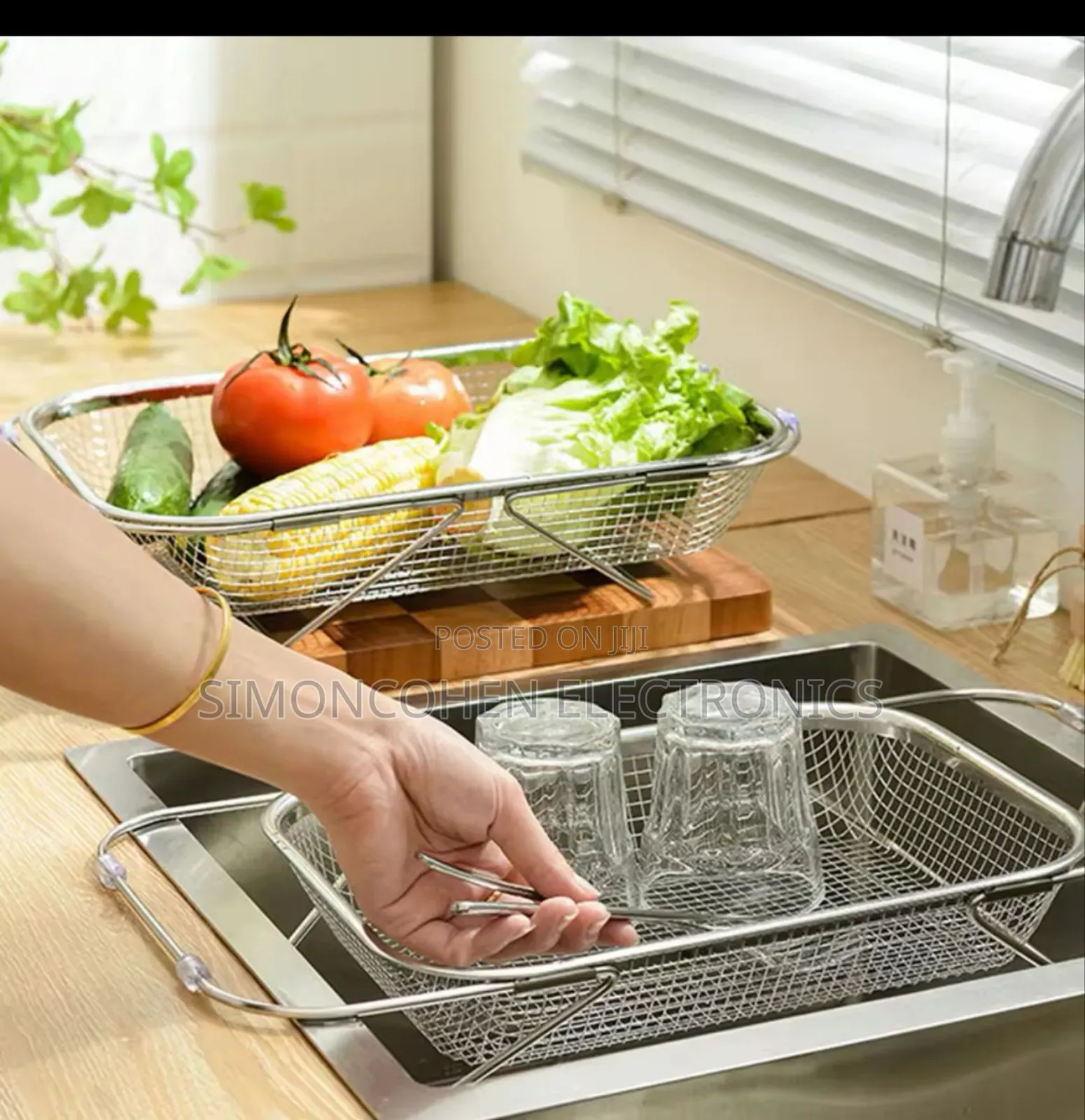 Stainless Steel Expandable Over The Sink Drainer