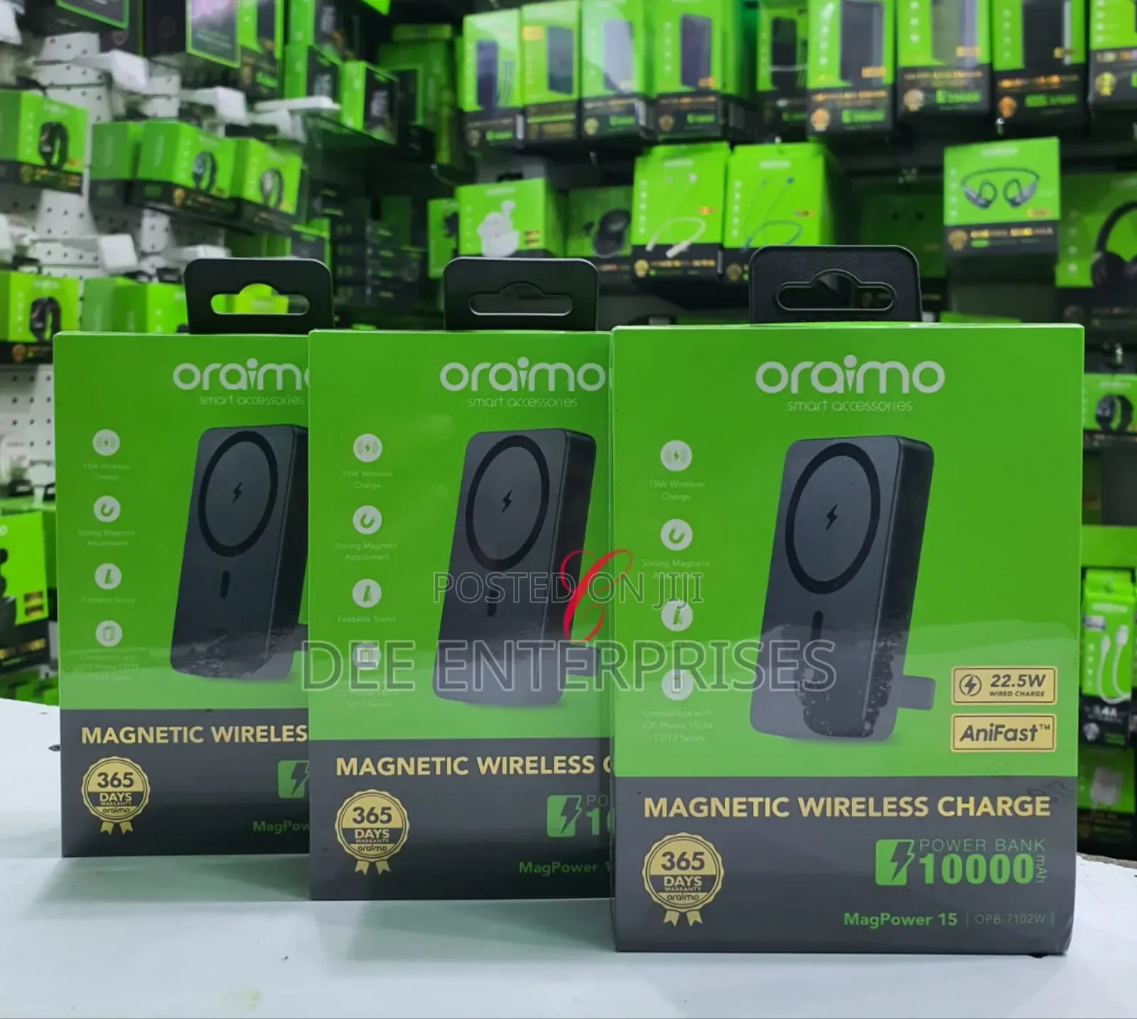Oraimo 10000mah Magnetic Wireless and Wired Power Bank