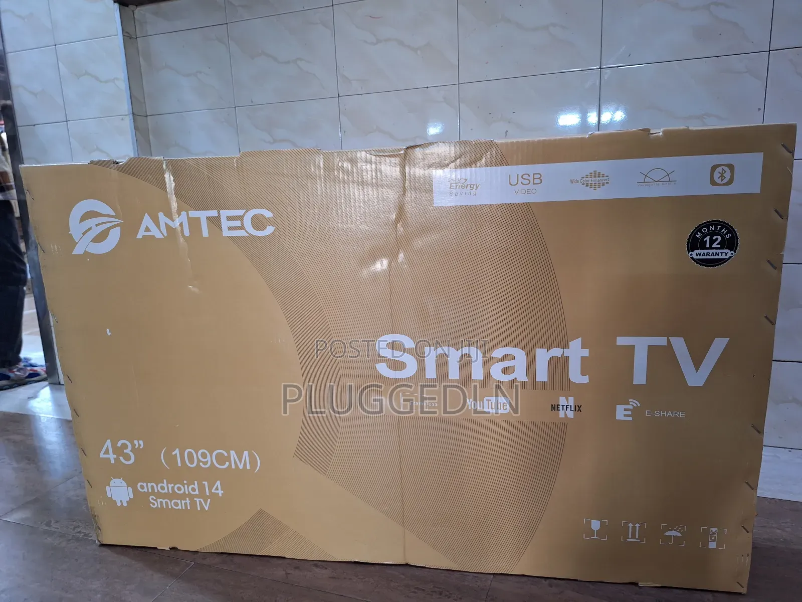 Amtec 43-Inch (109cm) Android Smart TV.