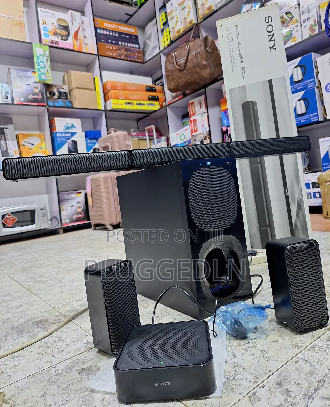 Sony 5.1ch Soundbar With Wireless Rear Speakers | Ht-S40r