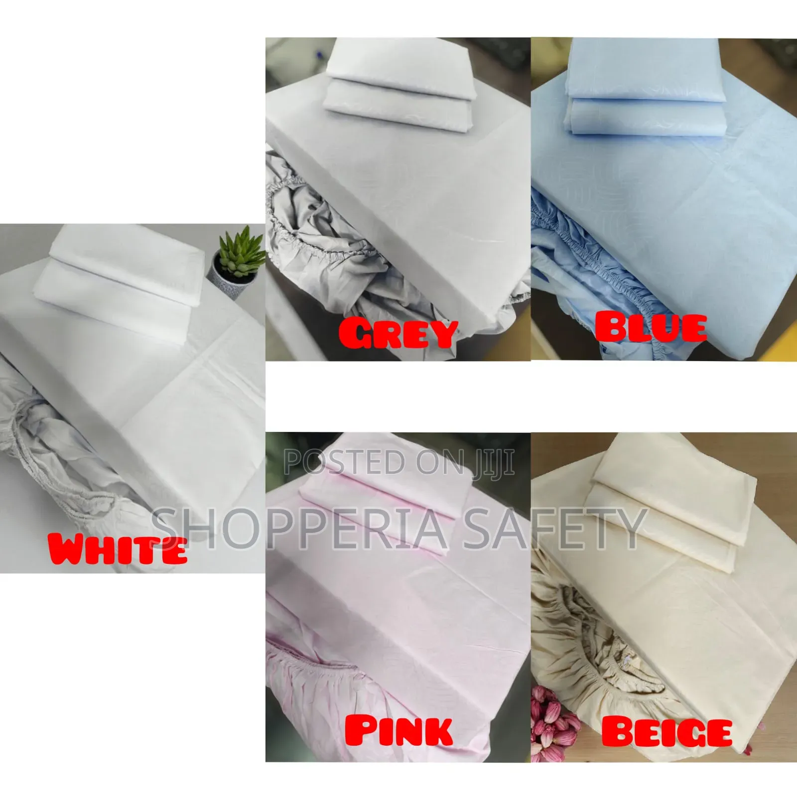 Plain Patterned Fitted Bedsheets