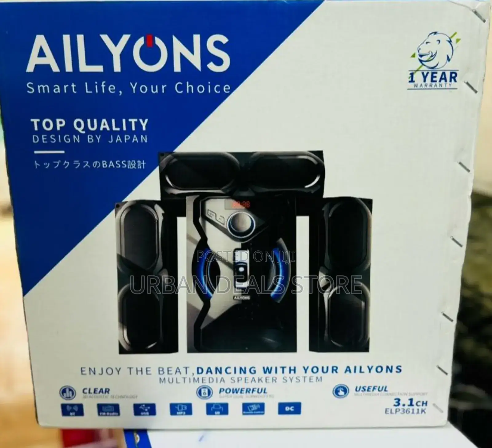 Ailyons Subwoofer Home Theatre Multi Media Bluetooth Speaker System