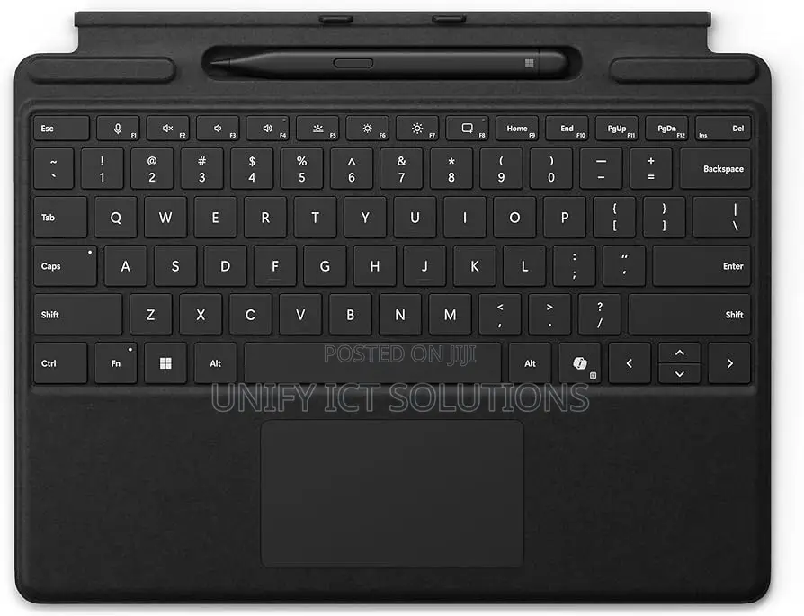 Microsoft Surface Pro Keyboard 12 With Pen, Backlit Black