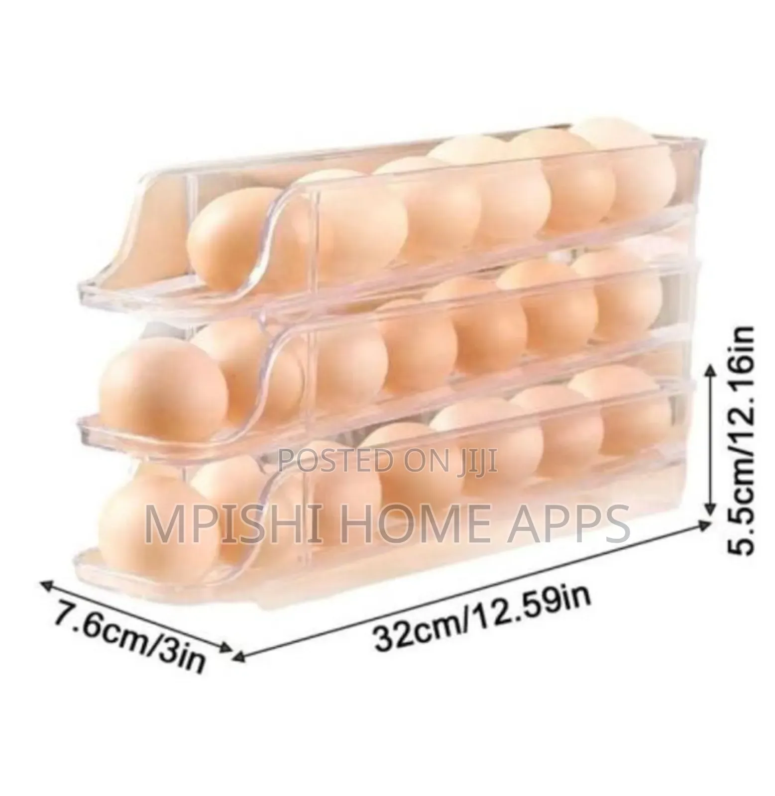 3 Layered Rolling Egg Storage Box