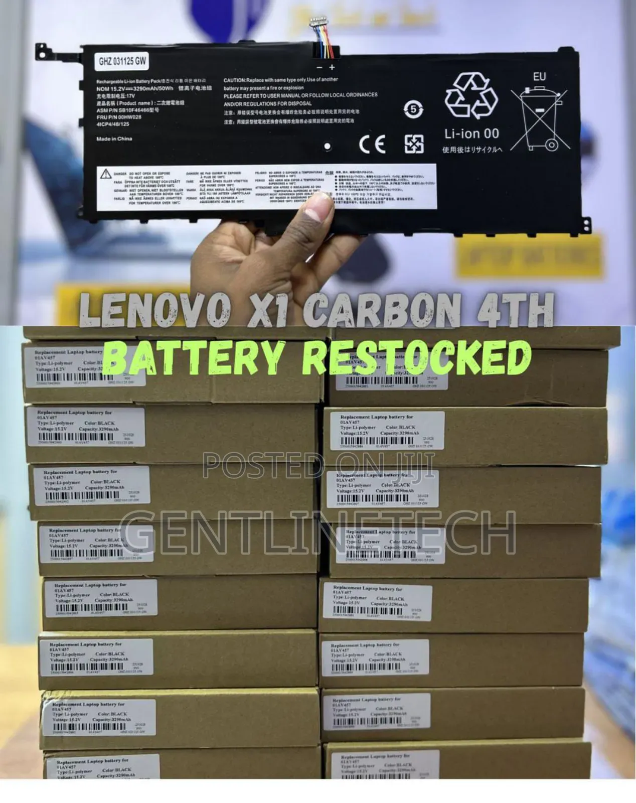 Lenovo X1 Carbon 4th Gen Batteries